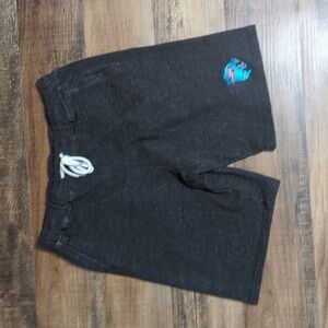 MrBeast Terry Cloth Jogger Sweat Shorts Size Large in Heathered Black